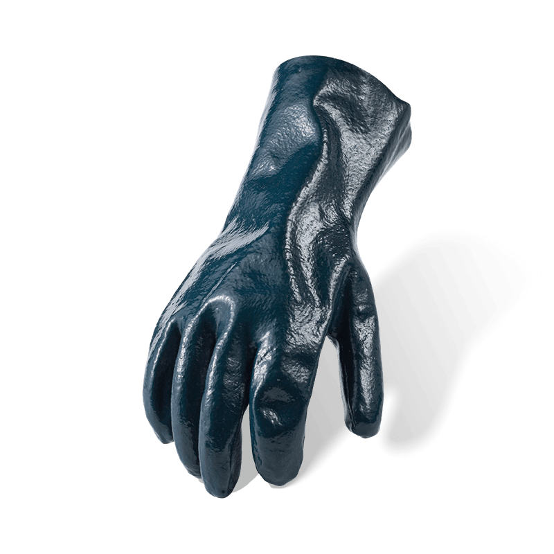 Guantes de trabajo totalmente recubiertos de nitrilo con forro polar de algodón — Suaves, impermeables, resistentes al aceite y a los químicos Guantes de trabajo totalmente recubiertos de nitrilo con forro polar de algodón — Suaves, impermeables, resistentes al aceite y a los químicos
