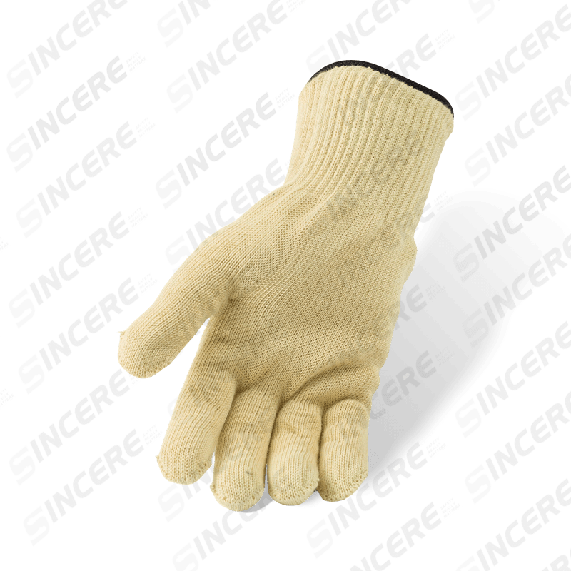 Exterior de aramida calibre 7 con forro interior de algodón calibre 10 — Guantes aislantes resistentes al calor de nivel 2