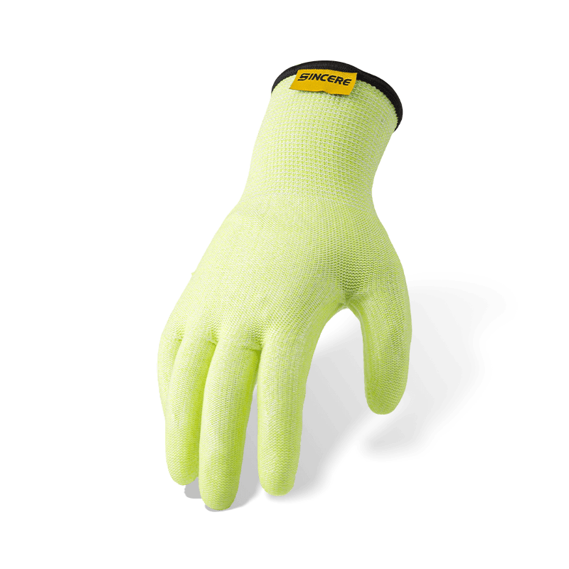 Guantes resistentes a cortes ANSI A6 calibre 18 con forro polar y palma de silicona transparente — protección térmica de alto corte para invierno Guantes resistentes a cortes ANSI A6 calibre 18 con forro polar y palma de silicona transparente — protección térmica de alto corte para invierno