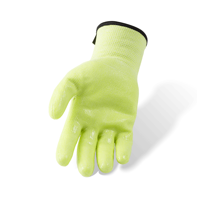 Guantes resistentes a cortes ANSI A6 calibre 18 con forro polar y palma de silicona transparente — protección térmica de alto corte para invierno Guantes resistentes a cortes ANSI A6 calibre 18 con forro polar y palma de silicona transparente — protección térmica de alto corte para invierno