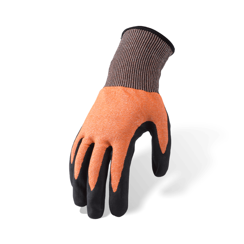 Guantes resistentes a cortes ANSI A4 calibre 21 con nitrilo negro Sandy Palm — destreza ultrafina Guantes resistentes a cortes ANSI A4 calibre 21 con nitrilo negro Sandy Palm — destreza ultrafina
