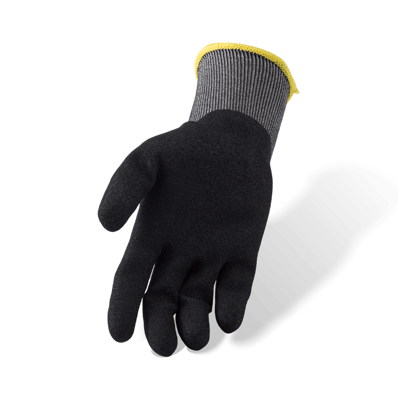 Guantes resistentes a cortes ANSI A5 calibre 21 con nitrilo negro Sandy Palm — Protección de corte ultrafina de alta discreción Guantes resistentes a cortes ANSI A5 calibre 21 con nitrilo negro Sandy Palm — Protección de corte ultrafina de alta discreción